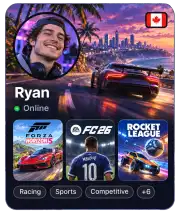 Ryan: Forza Horizon 5, EA Sports FC 26, Rocket League
